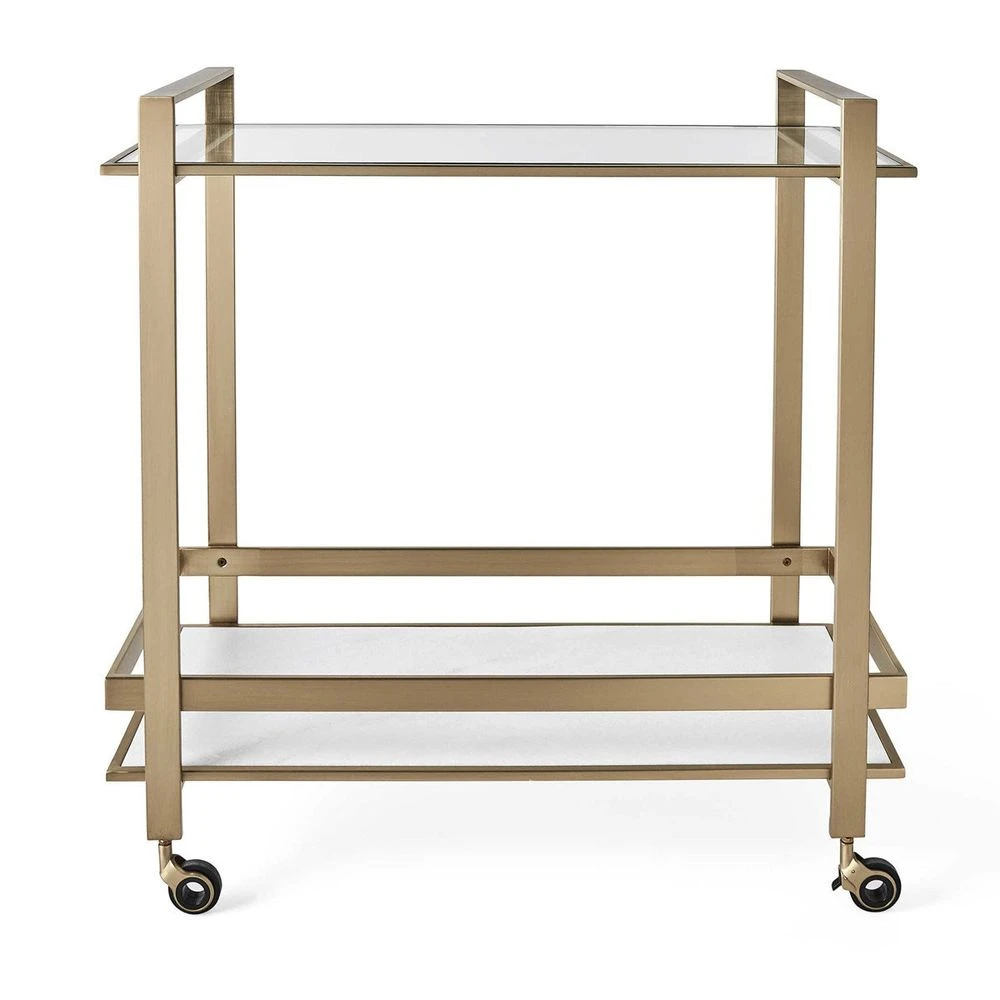 Biddie Bar Cart - Brass 1 Biddie Bar Cart - Brass