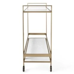 Biddie Bar Cart - Brass 10 Biddie Bar Cart - Brass -France and So Furniture r25278 5