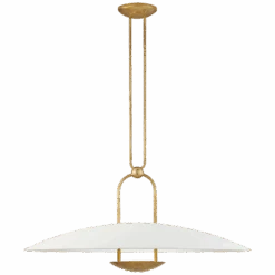 Aria Large Sculpted Pendant - Plaster White