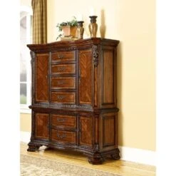 Old World Master Chest - Brown -France and So Furniture s 56262296 f7eb 405e 8ec7 52f4e02dcf1d
