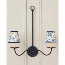 Marble Blue Lace Paper Tapered Chandelier Shade -France and So Furniture scowbqnvrqnbqjfsobxc