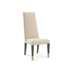 Maestro Dining Side Chair - Brown, Gold