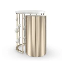 Trajectory Nesting Accent Table - Gold