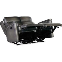 Hamilton Power Loveseat With Power Headrest - Grey -France and So Furniture ss116 phz2 095 full open silo 7202e900 2258 4f57 9f2d b665152de964