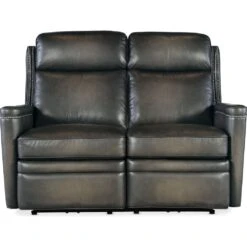 Hamilton Power Loveseat With Power Headrest - Grey -France and So Furniture ss116 phz2 095 straight silo ec4fa21b 72af 4629 8191 b06b140f2626