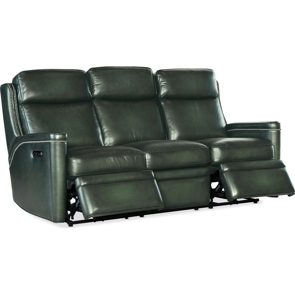 Hamilton Power Sofa With Power Headrest - Green 4 Hamilton Power Sofa With Power Headrest - Green - Image 4