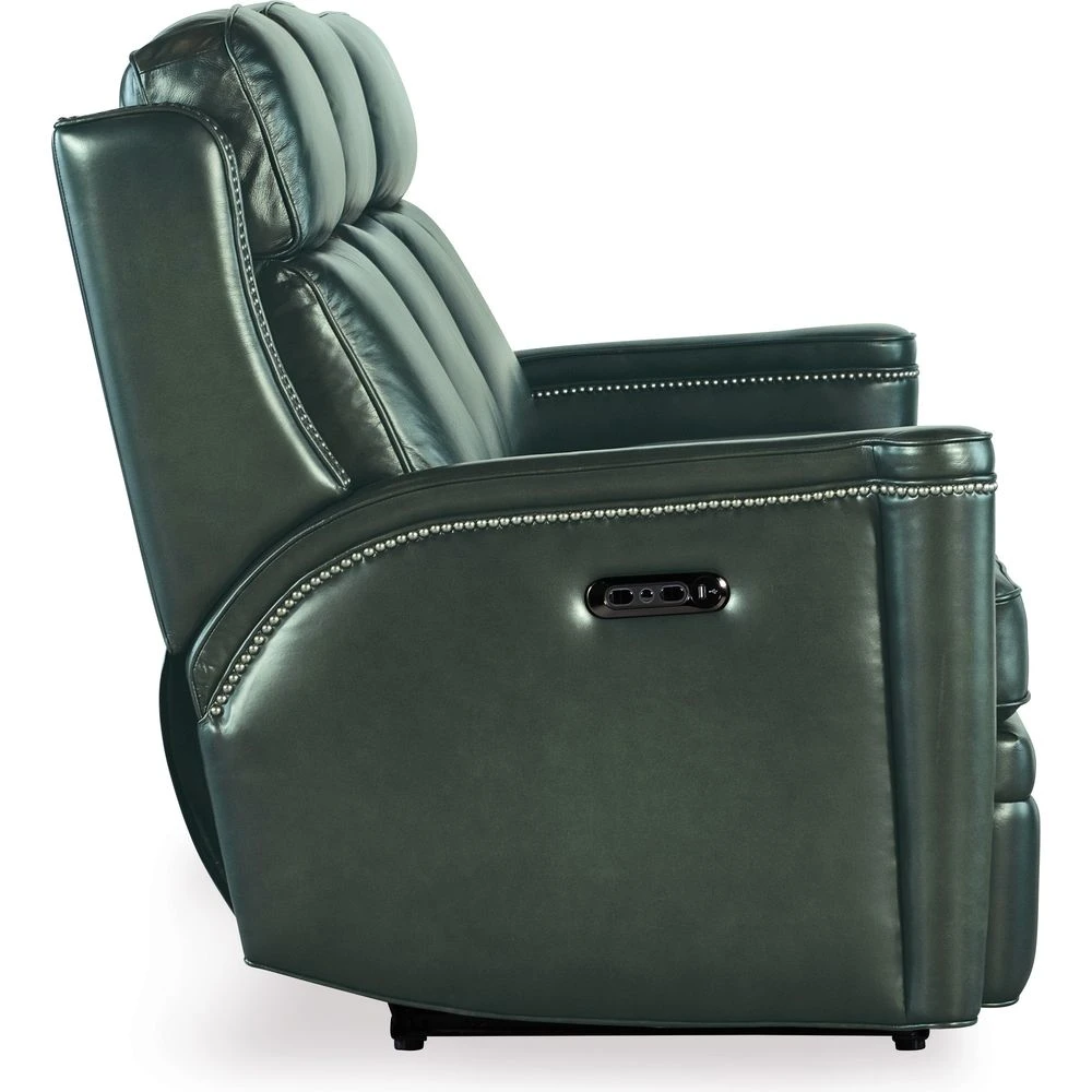 Hamilton Power Sofa With Power Headrest - Green 5 Hamilton Power Sofa With Power Headrest - Green - Image 5