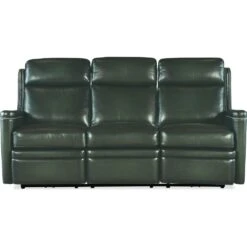 Hamilton Power Sofa With Power Headrest - Green
