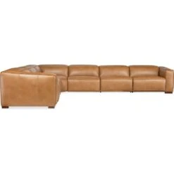 Fresco 6 Seat Sectional 4-Power Recline & Power Headrest - Brown -France and So Furniture ss404 6pc4 080 side silo 7ef9b250 0e20 4a6a 8f6f de1b55a441c8