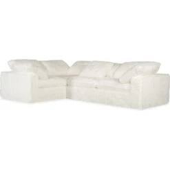Barefoot 4-Seat Sectional - White -France and So Furniture ss410 4pc 410 straight silo 6d43e658 e86c 48f2 91c0 81b74da42599