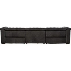 Apollo Power Recliner Sofa W/ Power Headrest - Black -France and So Furniture ss434 gp3 096 back silo