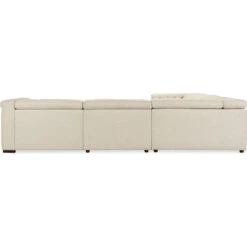 Savion Deux 5 Seat Sectional With Four Power Recliners And Six Power Headrests - Beige -France and So Furniture ss435 5pc4 414 back silo2 bbdaf6fc ac80 416e ad23 1087e377ca52