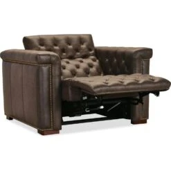 Savion Deux Power Recliner With Power Headrest - Brown -France and So Furniture ss435 ph1 089 full open silo 45662d68 9af6 4d93 8d64 d387e5ace8e2