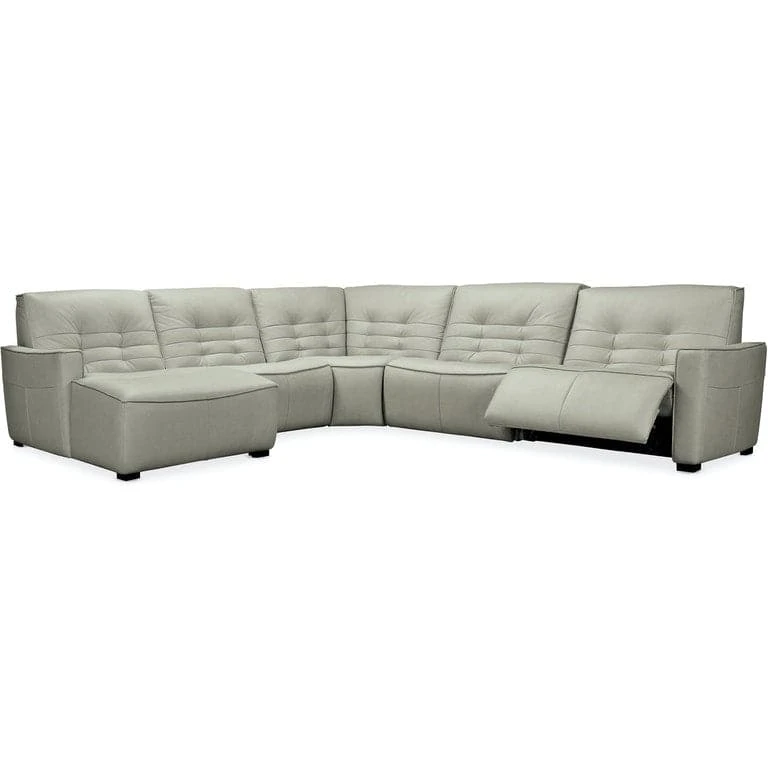 Reaux 5 - Piece Chaise Sectional With 2 Power Recliners 2 Reaux 5 - Piece Chaise Sectional With 2 Power Recliners - Image 2