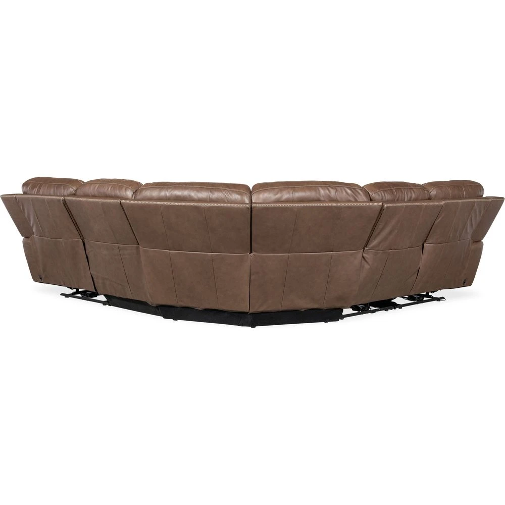 Torres 5 Piece Sectional With Power Recline & Power Headrest (Configuration 2) - Dark Brown 2 Torres 5 Piece Sectional With Power Recline & Power Headrest (Configuration 2) - Dark Brown - Image 2