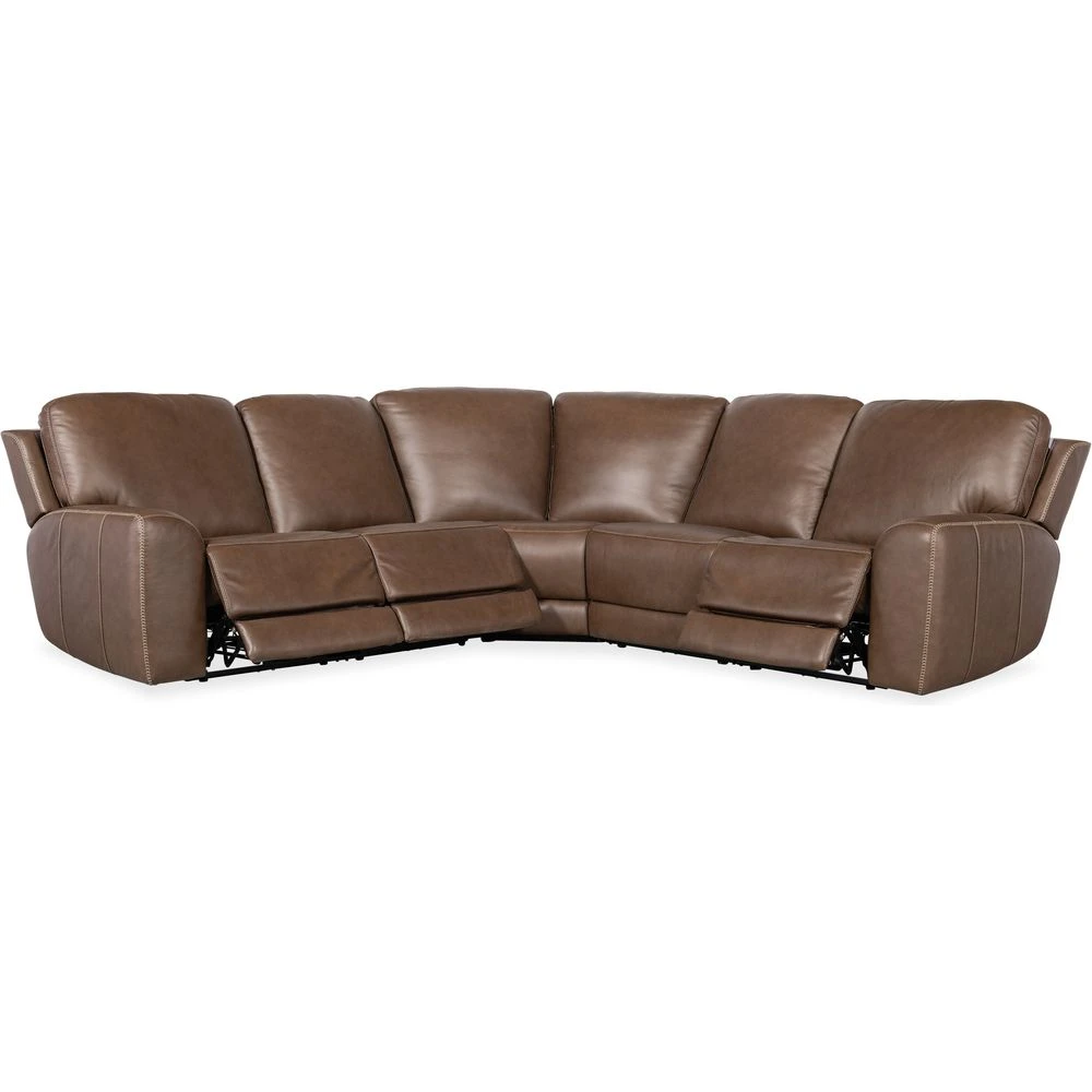 Torres 5 Piece Sectional With Power Recline & Power Headrest (Configuration 2) - Dark Brown 3 Torres 5 Piece Sectional With Power Recline & Power Headrest (Configuration 2) - Dark Brown - Image 3