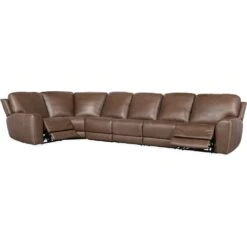 Torres 6 Piece Sectional With Power Recline & Power Headrest (Configuration 1) - Brown -France and So Furniture ss640 6pc2 088 open silo 5c99cd6b b532 438a 88e7 b0962112a9f7