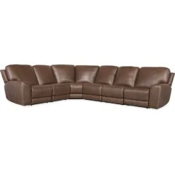 Torres 6 Piece Sectional With Power Recline & Power Headrest (Configuration 2) - Brown