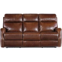 Harlan Zero Gravity Sofa With Power Recline & Power Headrest - Brown