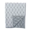 Symmetry Geometric Knit Throw In Slate