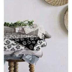 Symmetry Geometric Knit Throw In Slate -France and So Furniture tf tho 19 3b