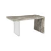 Acrylic Leg Gray Aether Desk