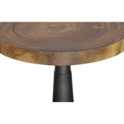 Salsa Bar Table - Iron Base - Natural 5 Salsa Bar Table - Iron Base - Natural -France and So Furniture th110311 2