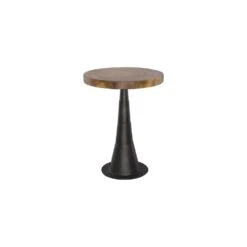 Salsa Bar Table - Iron Base - Natural