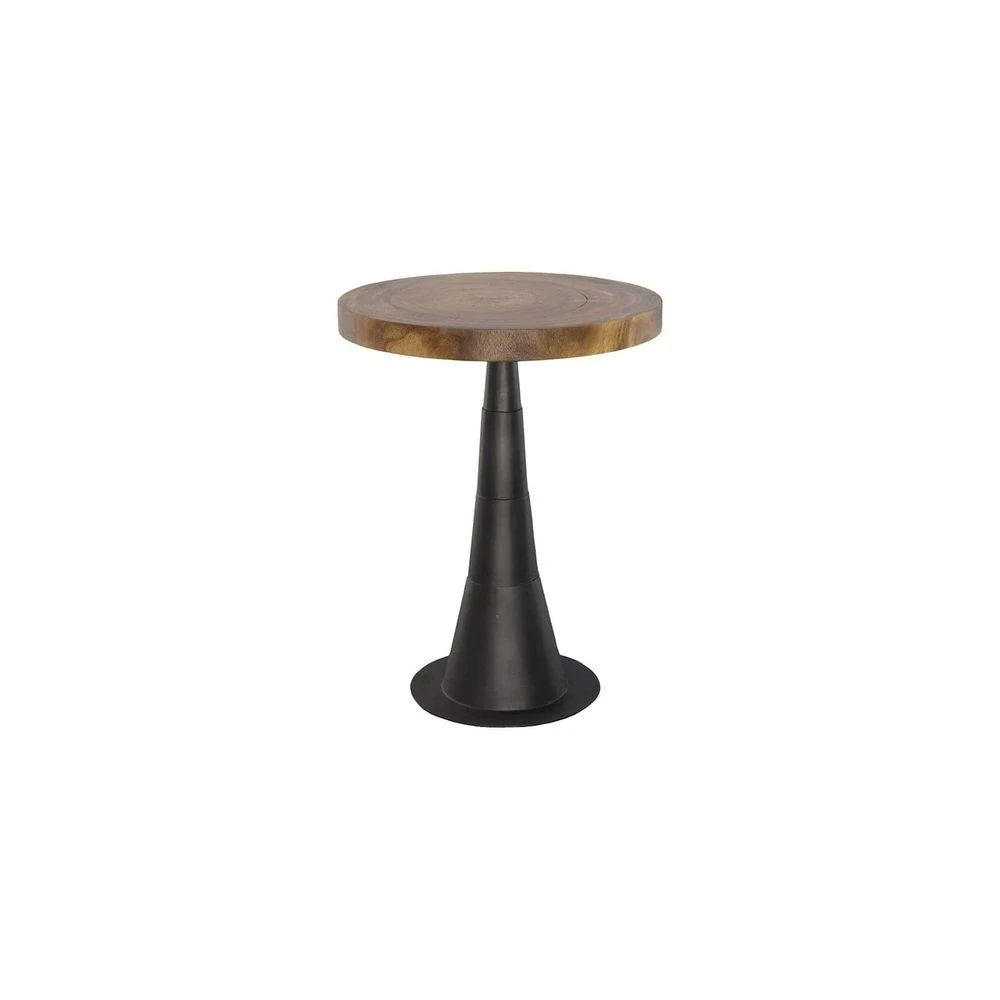Salsa Bar Table - Iron Base - Natural 1 Salsa Bar Table - Iron Base - Natural