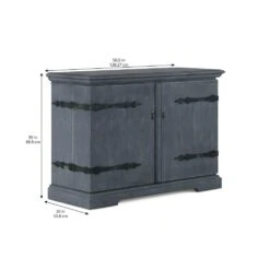 Alcove Bar Cabinet - Blue -France and So Furniture tucjmmgizkomuwd6amqd
