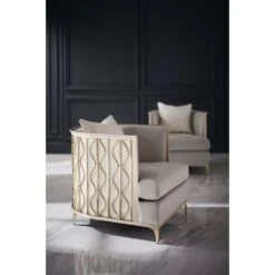 Retro Chic - Taupe, Gold -France and So Furniture uph 021 231 a rs