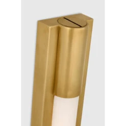 Emery 16" Slimline Bath Light - Brass With White Glass -France and So Furniture vcs ikf ikf2100habwg d1