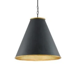 Pierrepont Large Black Pendant