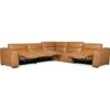 Nimbus 5 Seat Sectional With Power Recline & Power Headrest - Brown
