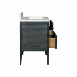 Santos 28" Vintage Navy Vanity With Rectangular Undermount Sink -France and So Furniture xdsmnmcuabc08zbtuljv