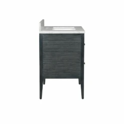 Santos 28" Vintage Navy Vanity With Rectangular Undermount Sink -France and So Furniture yeequenhruowsqxqfpnn