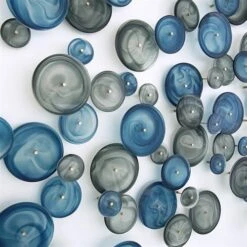 S/3 Crosshatched Wall Discs-Blue Swirl -France and So Furniture youtube 6k7CHkl7d7A 1