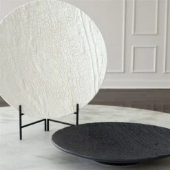 Tree Texture Charger-Matte White -France and So Furniture youtube 98bkwuzud s