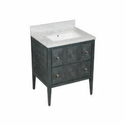 Santos 28" Vintage Navy Vanity With Rectangular Undermount Sink -France and So Furniture zd06f1mzpjgy6ifpbpa1